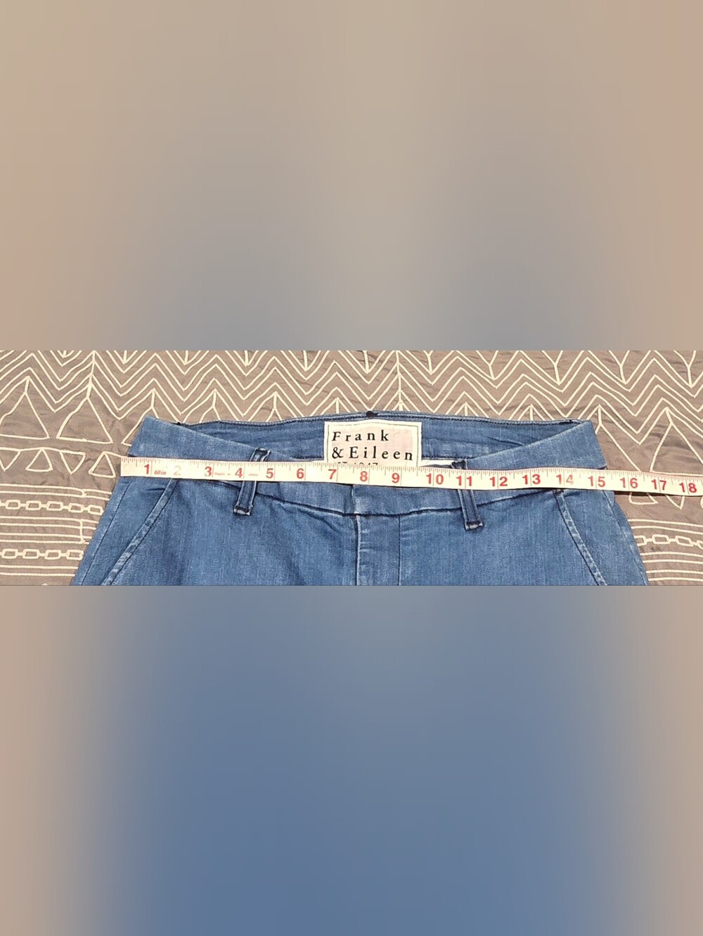 Frank & Eileen Wicklow Italian Denim Crop Jean Size 6 - Picture 5 of 7